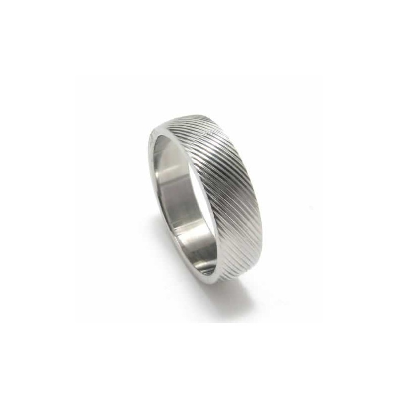 6 Mm Titanring Mit Kreuzmaserung 6 Mm Titanring Mit Kreuzmaserung