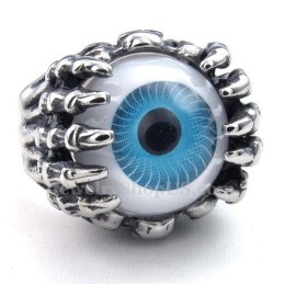 Titanring Mit Blauem Auge