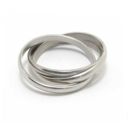 Titanring Mit Drei Kreisen, 8 Mm