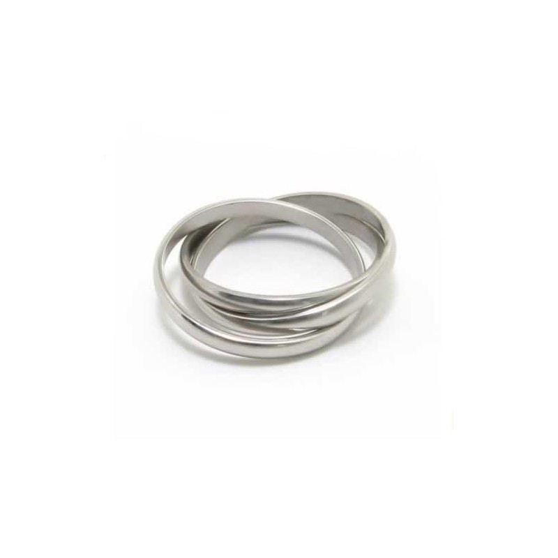 Titanring Mit Drei Kreisen, 8 Mm Titanring Mit Drei Kreisen, 8 Mm