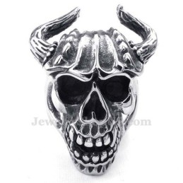 Totenkopfring Aus Titan