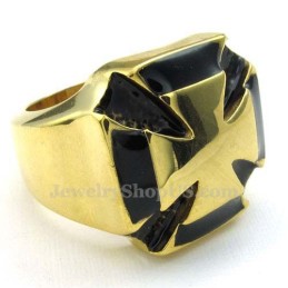 Gold-Titan-Kreuzring