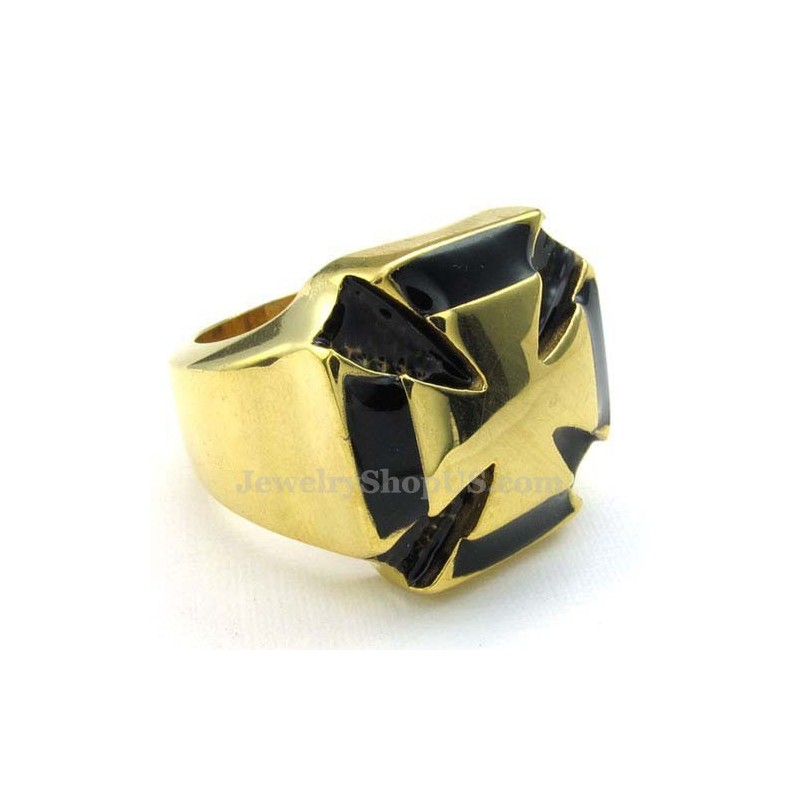 Gold-Titan-Kreuzring Gold-Titan-Kreuzring