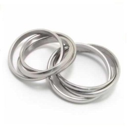 Titanring Mit Drei Kreisen, 8 Mm