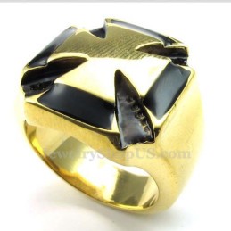 Gold-Titan-Kreuzring