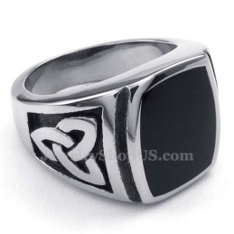 Schwarzer Titanring Für Herren