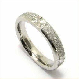 Gebürsteter 4-Mm-Titan-Bandring
