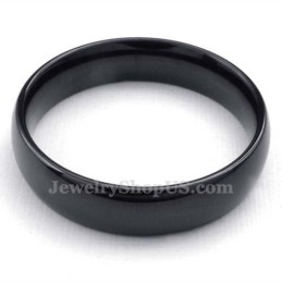 5 Mm Glatter Schwarzer Titanring