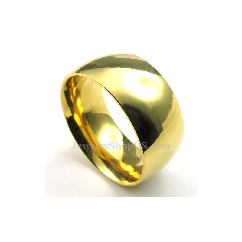 10 Mm Runder Gold-Titan-Ring 10 Mm Runder Gold-Titan-Ring
