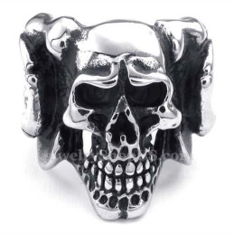 Totenkopfring Aus Titan