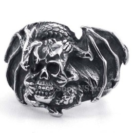 Totenkopfring Aus Titan