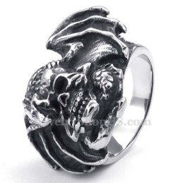 Totenkopfring Aus Titan
