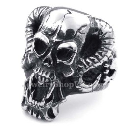 Totenkopfring Aus Titan