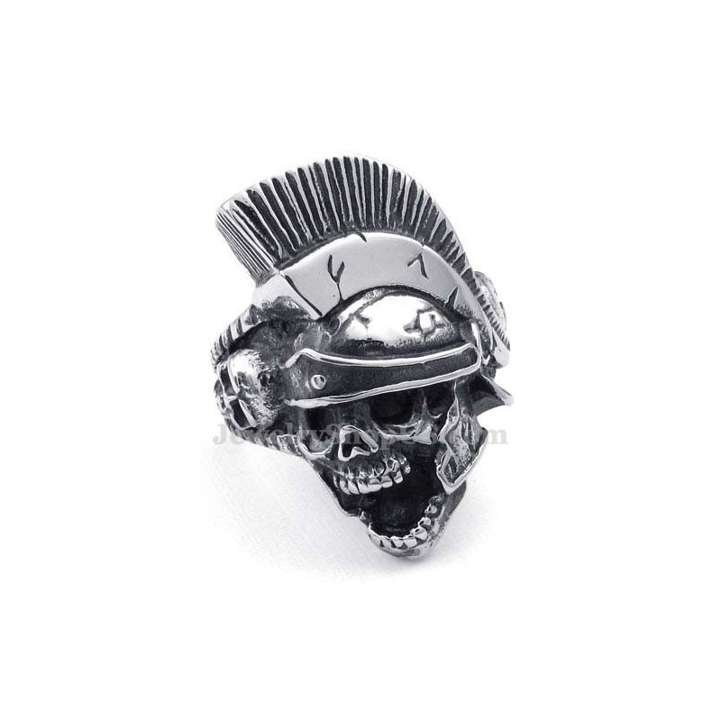 Titan-Ring Mit Ritterschädel Titan-Ring Mit Ritterschädel