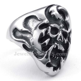 Totenkopfring Aus Titan
