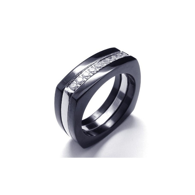 8 Mm Diamant-Unisex-Bandring Aus Titan 8 Mm Diamant-Unisex-Bandring Aus Titan