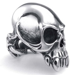 Totenkopfring Aus Titan