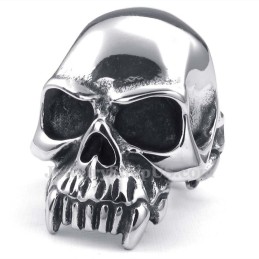 Totenkopfring Aus Titan