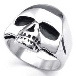 Totenkopfring Aus Titan