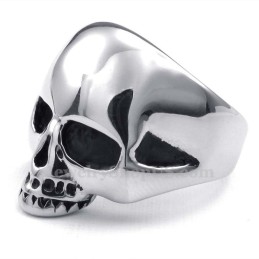 Totenkopfring Aus Titan