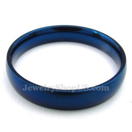 Mm Runder Blauer Titanring