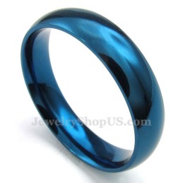 5 Mm Runder Blauer Titanring