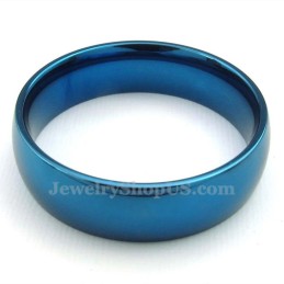 6 Mm Runder Blauer Titanring