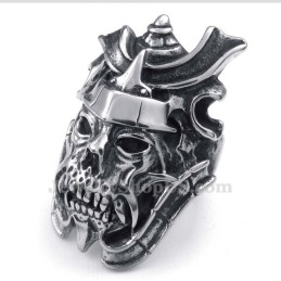 Totenkopfring Aus Titan