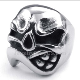 Totenkopfring Aus Titan