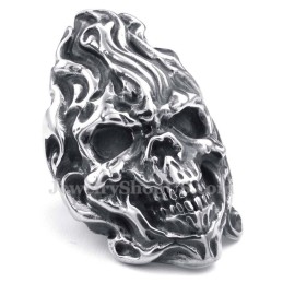 Totenkopfring Aus Titan