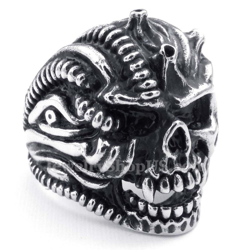 Totenkopfring Aus Titan Totenkopfring Aus Titan