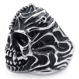 Totenkopfring Aus Titan