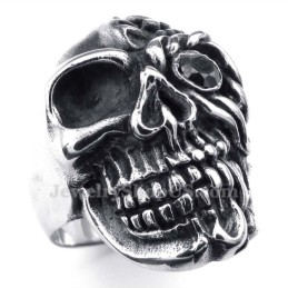 Totenkopfring Aus Titan