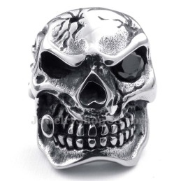 Totenkopfring Aus Titan