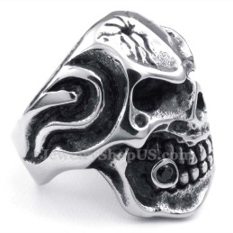 Totenkopfring Aus Titan