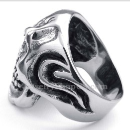 Totenkopfring Aus Titan