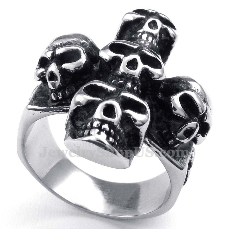 Totenkopfring Aus Titan Totenkopfring Aus Titan