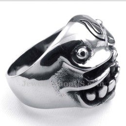 Totenkopfring Aus Titan