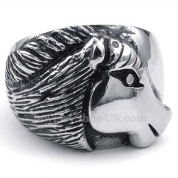 Titanring Mit Pferdekopf