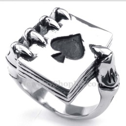 Titan Skelett Geisterhand Spaten Poker Fingerring