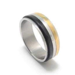Titanring Mit Drei Kreisen, 8 Mm
