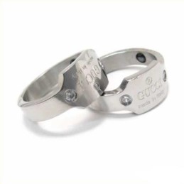 5 Mm Court-Band-Ring Aus Titan Mit Diamanteneinlage