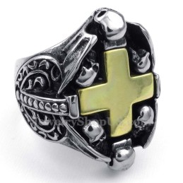 Titan-Totenkopf-Kreuzring