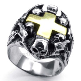 Titan-Totenkopf-Kreuzring