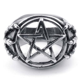 Hohler Fünfzackiger Sternring Aus Titan