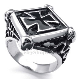 Titan-Ring Mit Rautenkreuz