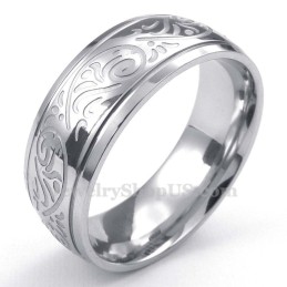 Titan-Ring Mit Korrosionsmuster