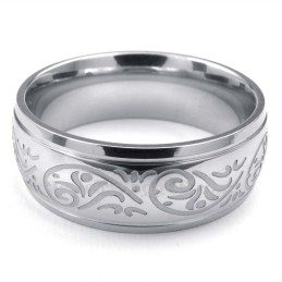 Titan-Ring Mit Korrosionsmuster