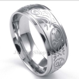 Titan-Ring Mit Korrosionsmuster
