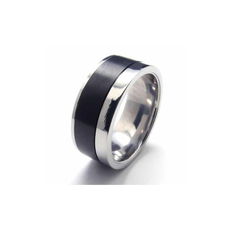 8 Mm Schwarzer Titanring Für Herren 8 Mm Schwarzer Titanring Für Herren